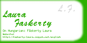 laura faskerty business card