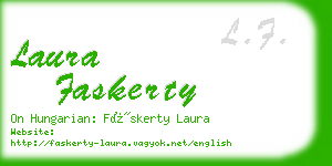 laura faskerty business card
